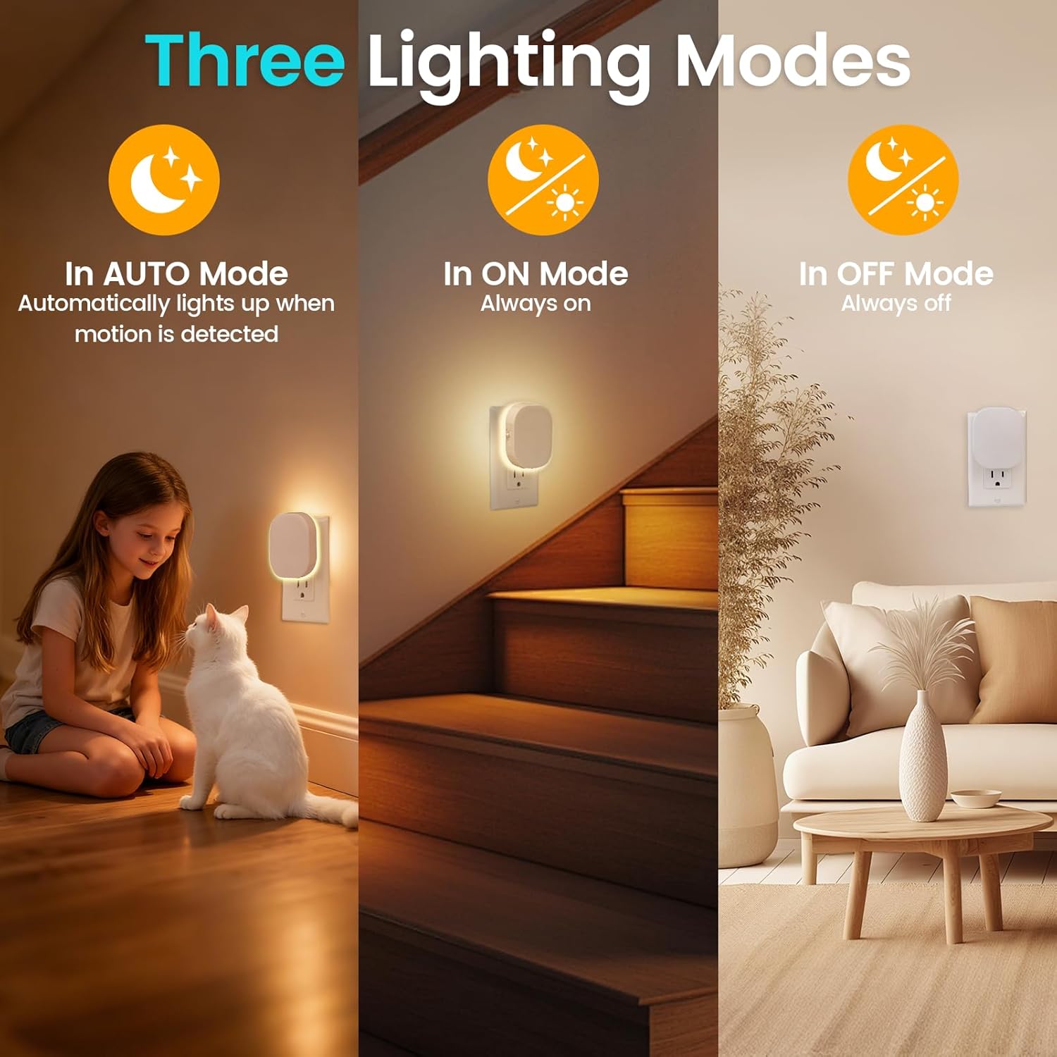 Motion Sensor Plug-in Night Li - Baby Nursery Images Free recension och pris