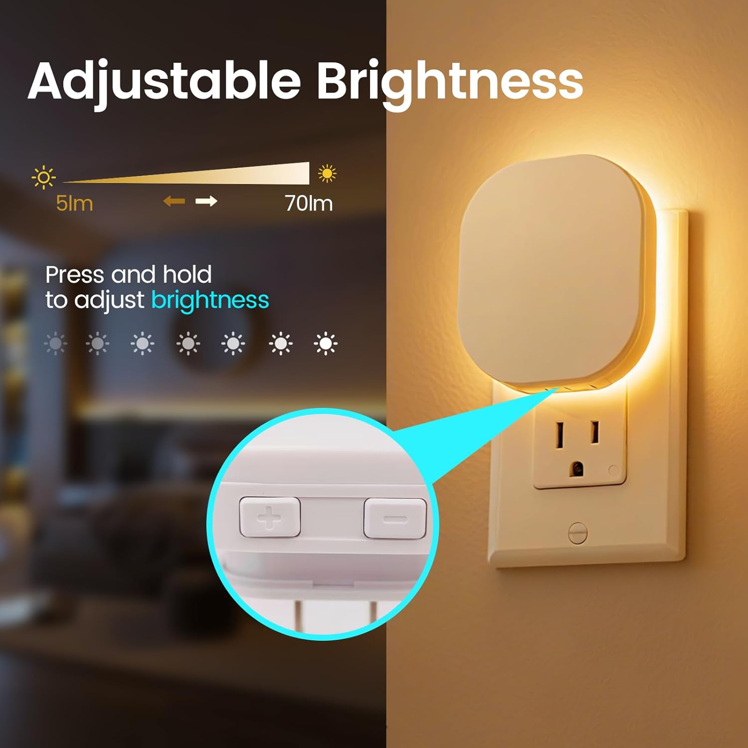 Motion Sensor Plug-in Night Li - Baby Nursery Images Free recension och pris