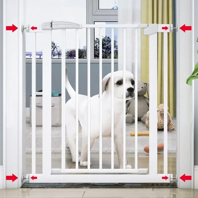 Auto Close Dog Fence Gate Pet  - Baby Gate Extra Wide recension och pris