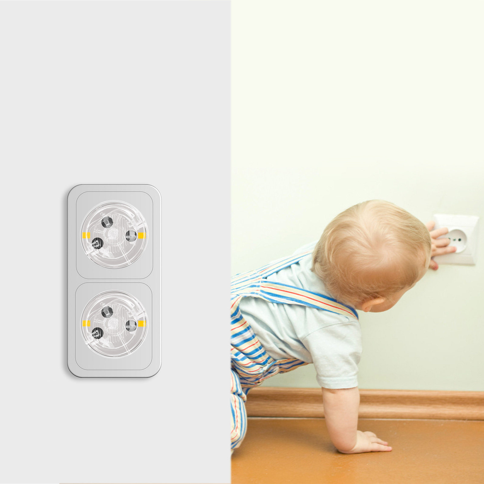 1Set Babyproof Outlet Cover El - Outlet Cover Childproof recension och pris
