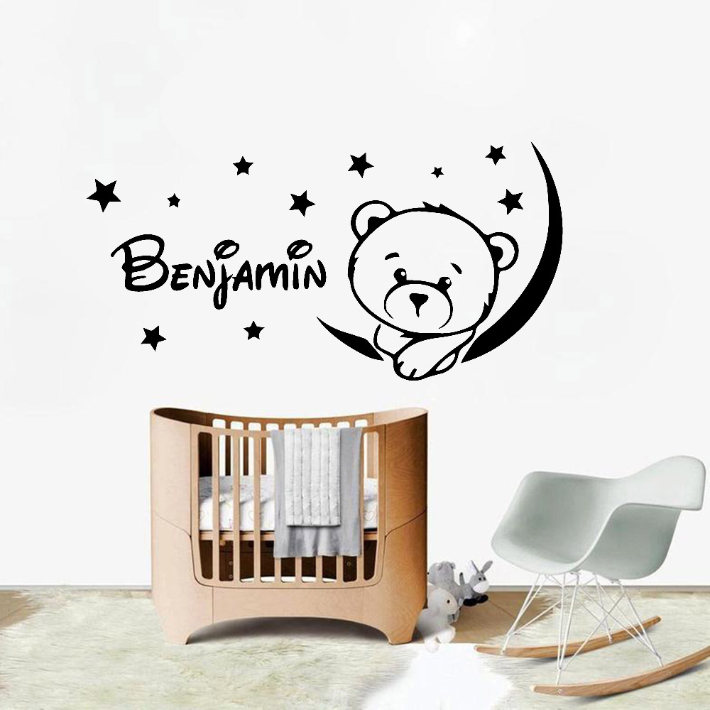 Lovely Bear Wall Stickers Nurs - Baby Nursery Set Furniture recension och pris