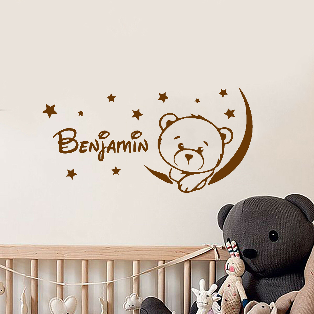 Lovely Bear Wall Stickers Nurs - Baby Nursery Set Furniture recension och pris