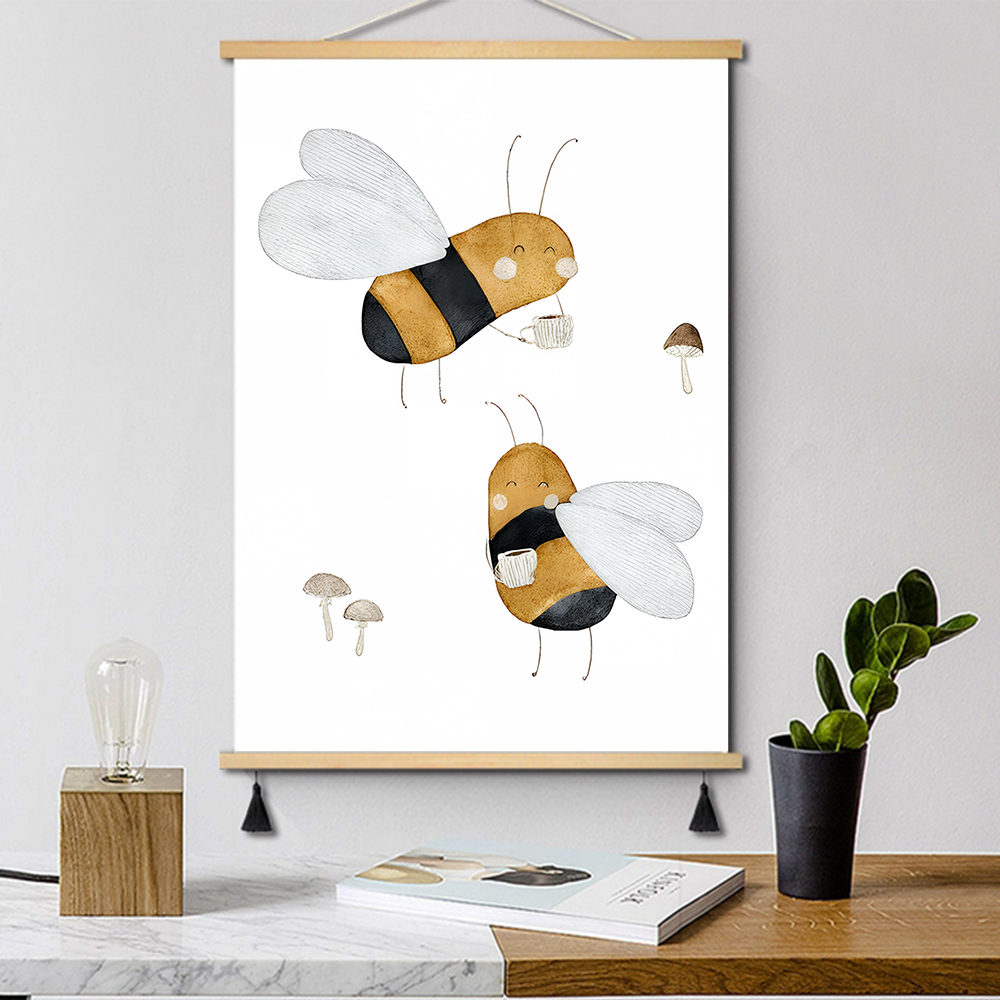 Boho Cartoon Posters Print Bea - Baby Nursery Prints recension och pris