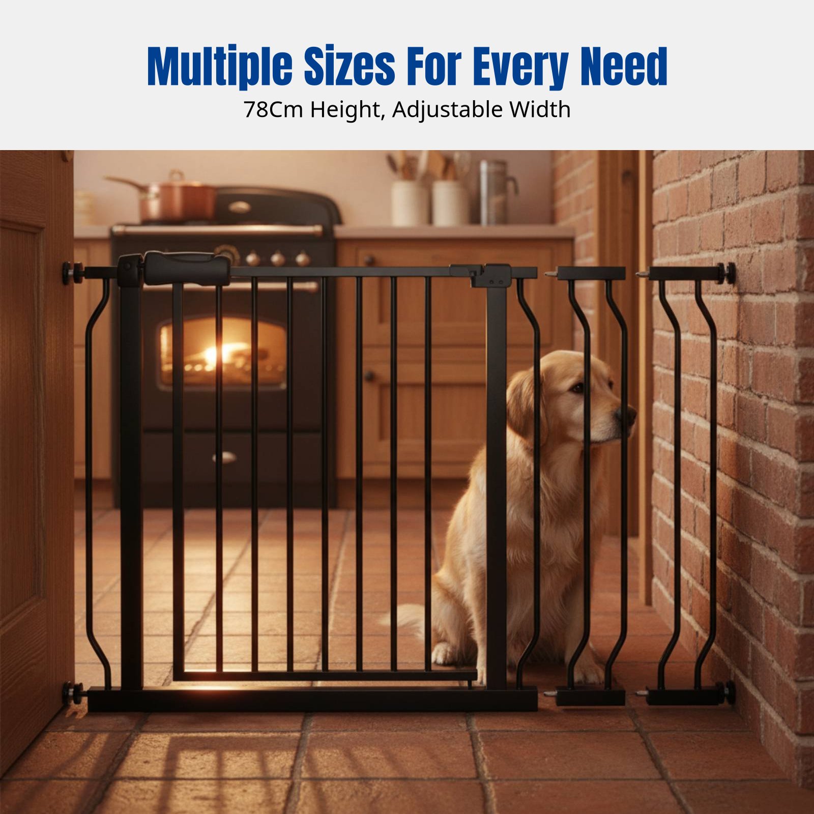 Child Gate, Pet Fence, No-Dril - Baby Gate Extra Wide recension och pris