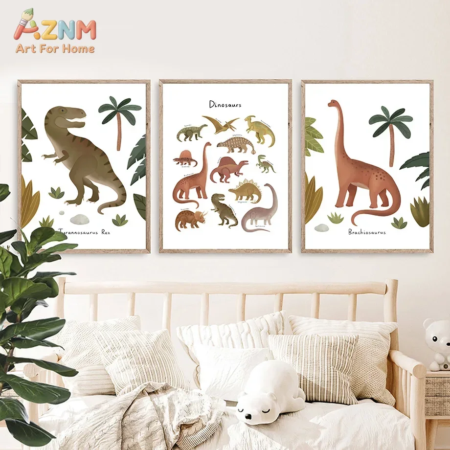 Dinosaur Tyrannosaurus Rex Tri - Baby Nursery Prints recension och pris