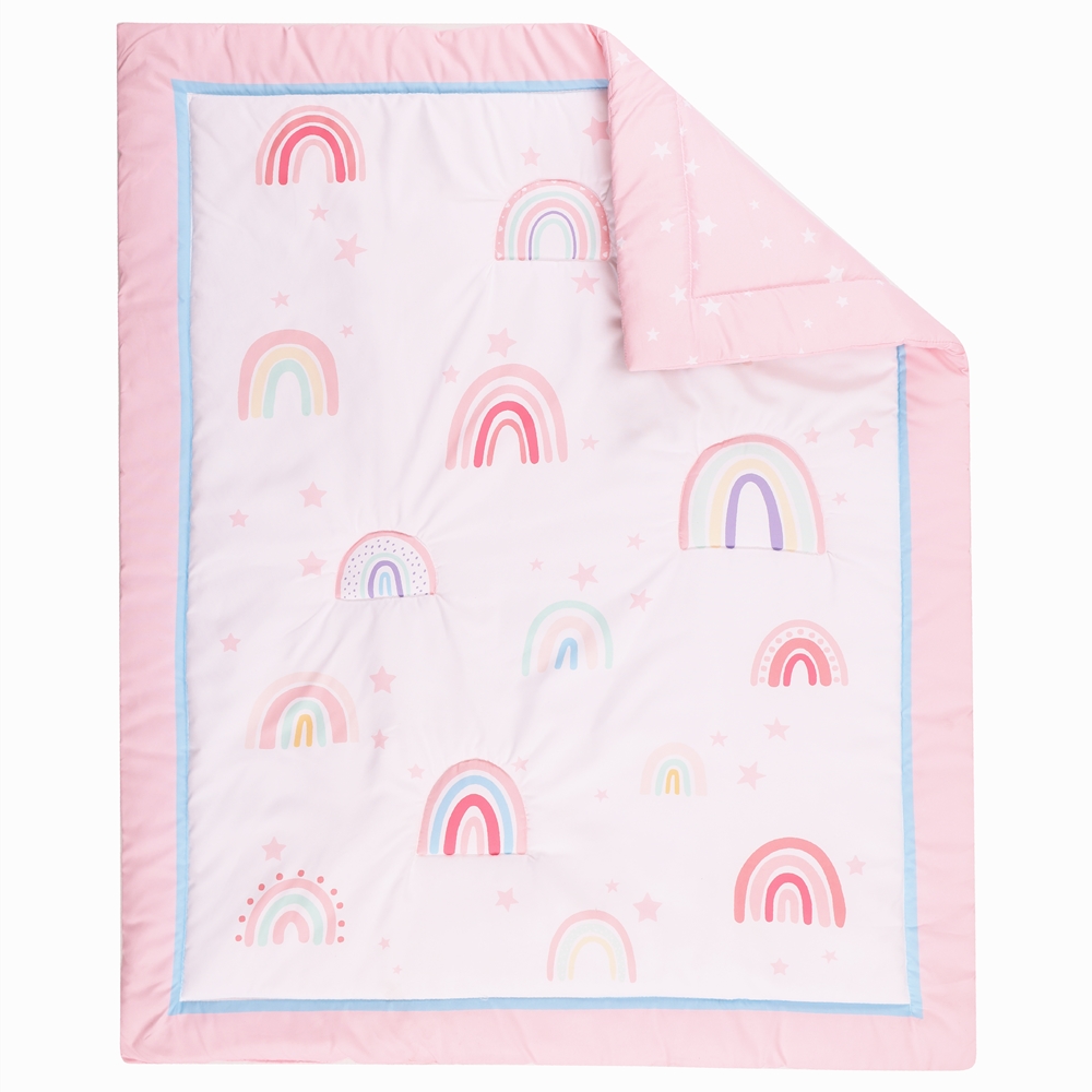 3Pcs Rainbow Baby Infant Crib  - Baby Nursery Bedding recension och pris