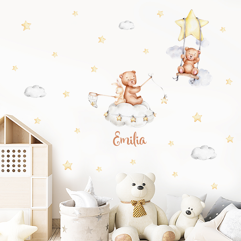 Custom Baby Name Bear Balloons - Baby Nursery Set Furniture recension och pris