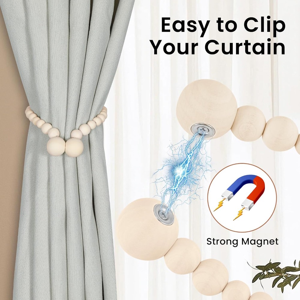 Magnetic Curtain Tiebacks 2 Pa - Baby Nursery Images Free recension och pris
