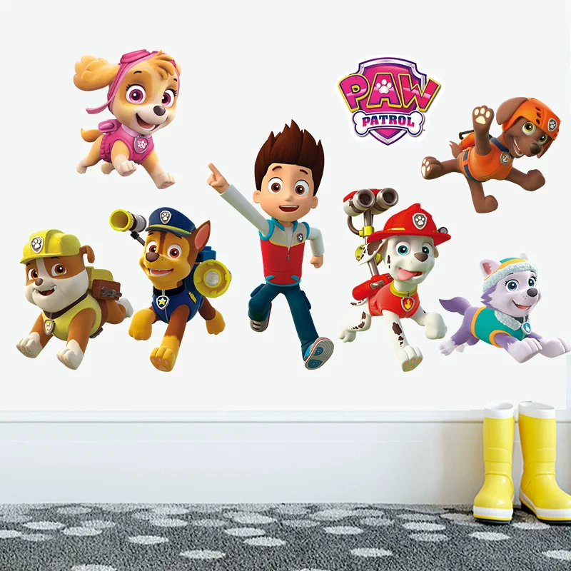 Cartoon Pawed Patrol Wall Stic - Baby Nursery Decals recension och pris