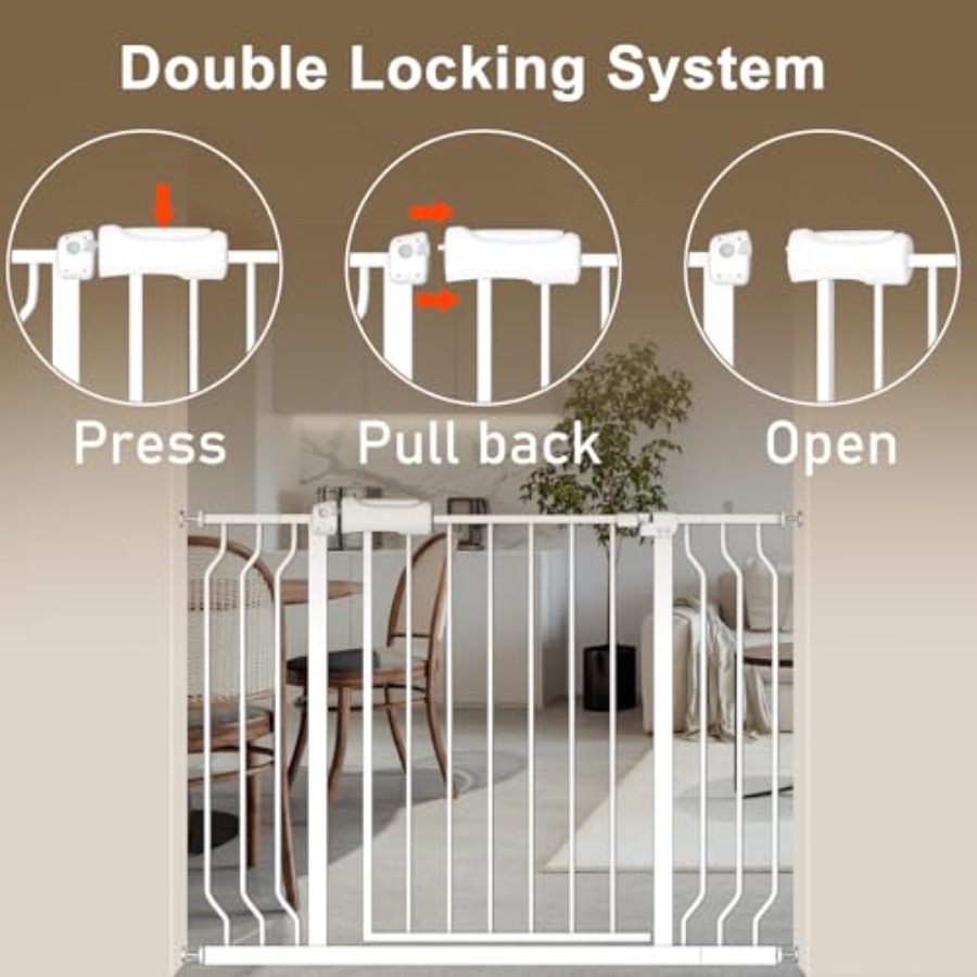 Extra Wide Pressure Mount Baby - Baby Gate Extra Wide recension och pris
