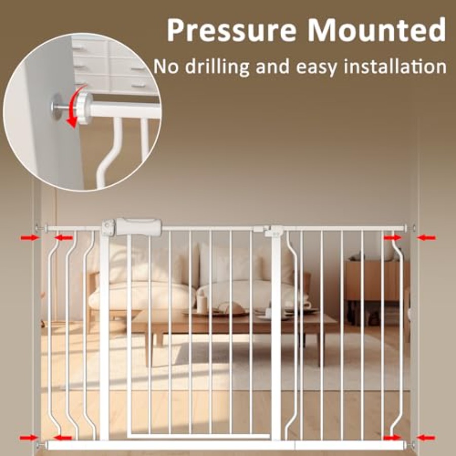 Extra Wide Pressure Mount Baby - Baby Gate Extra Wide recension och pris
