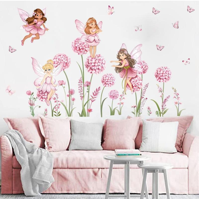 Z. Cartoon Pink Flower Fairy D - Baby Nursery Girl Room recension och pris