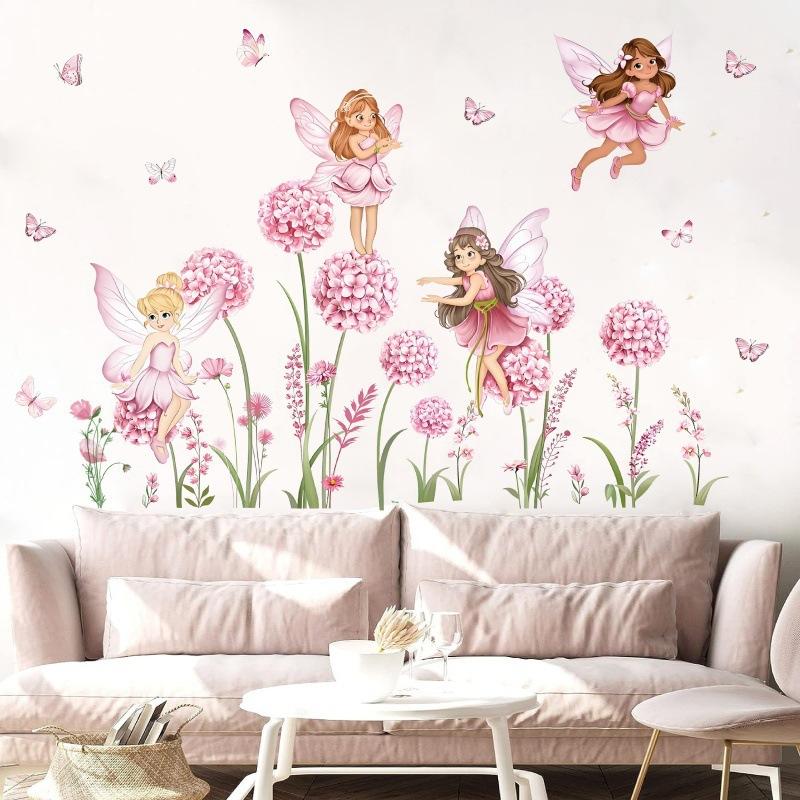 Z. Cartoon Pink Flower Fairy D - Baby Nursery Girl Room recension och pris