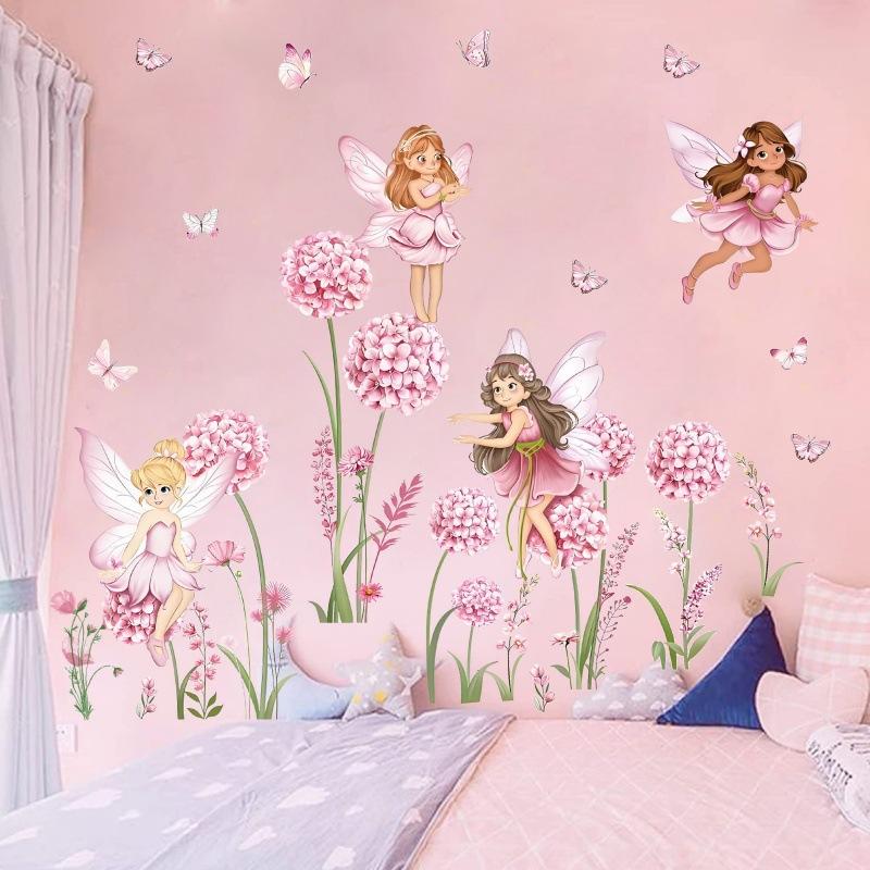 Z. Cartoon Pink Flower Fairy D - Baby Nursery Girl Room recension och pris