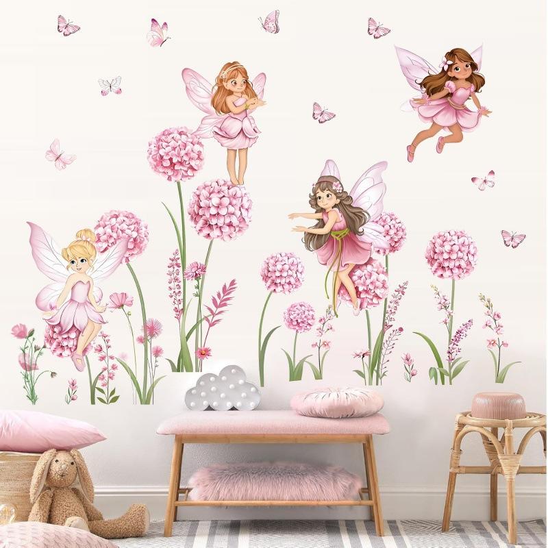 Z. Cartoon Pink Flower Fairy D - Baby Nursery Girl Room recension och pris