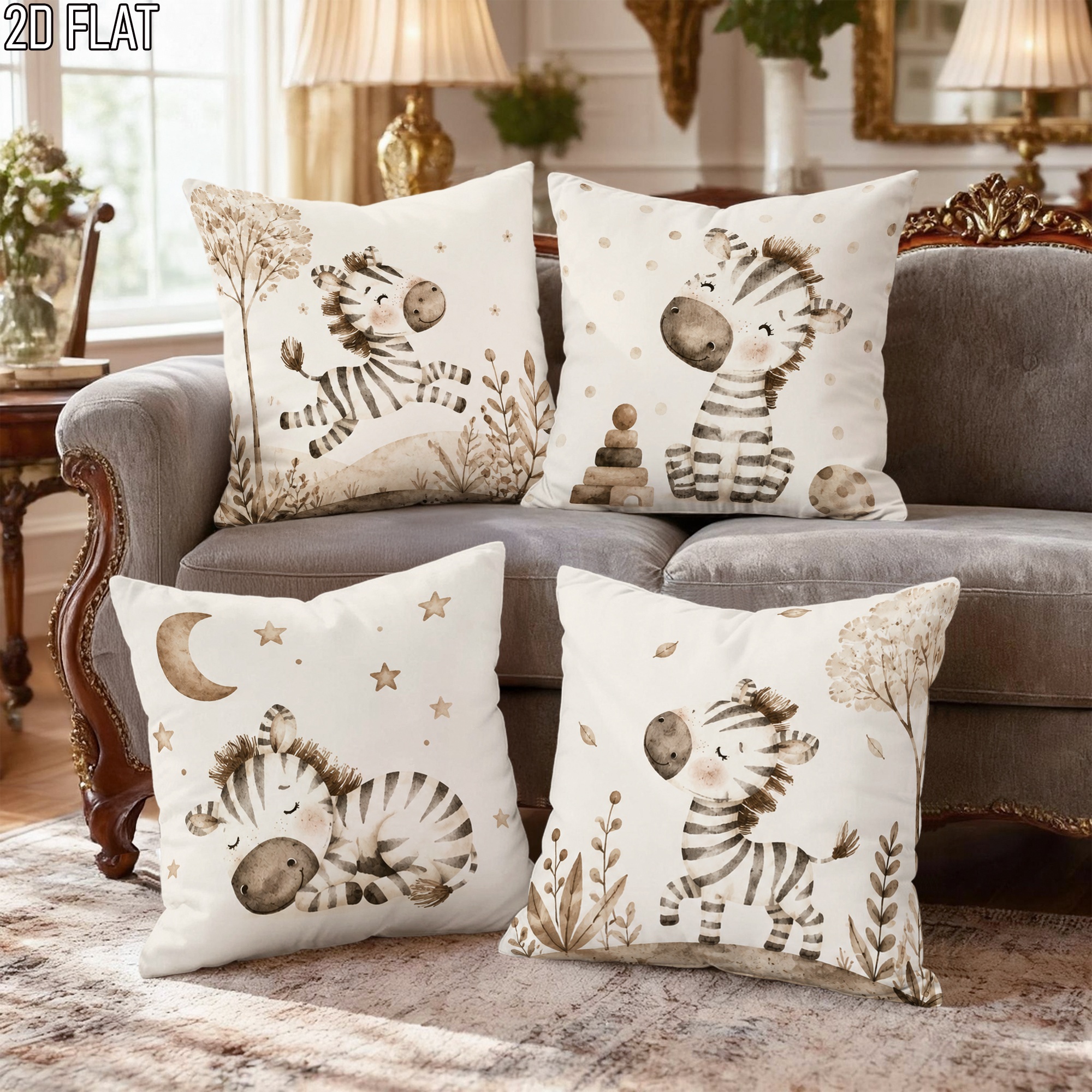 Cute Zebra Nursery Pillowcase  - Baby Nursery Bedding recension och pris