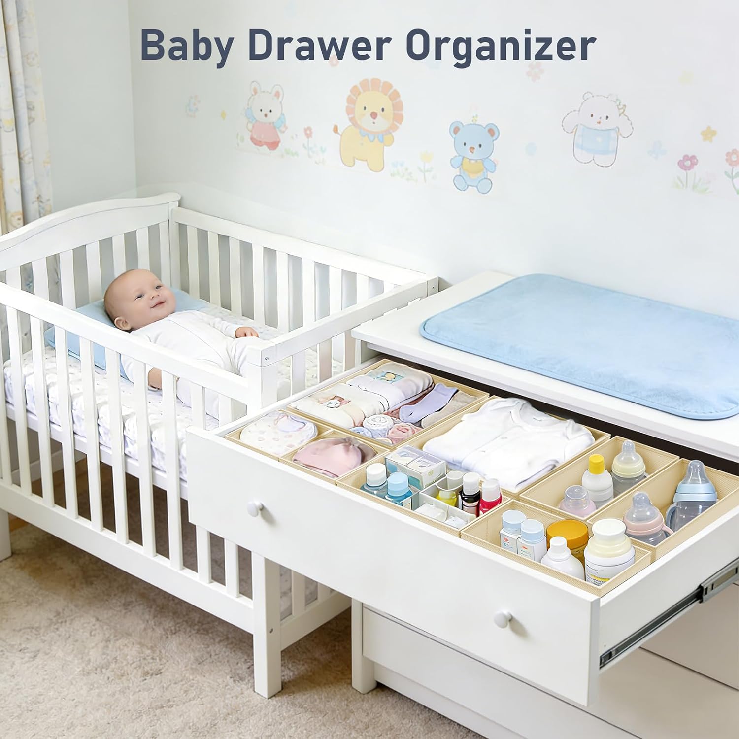 Foldable Drawer Organizer 24 P - Baby Nursery Images Free recension och pris