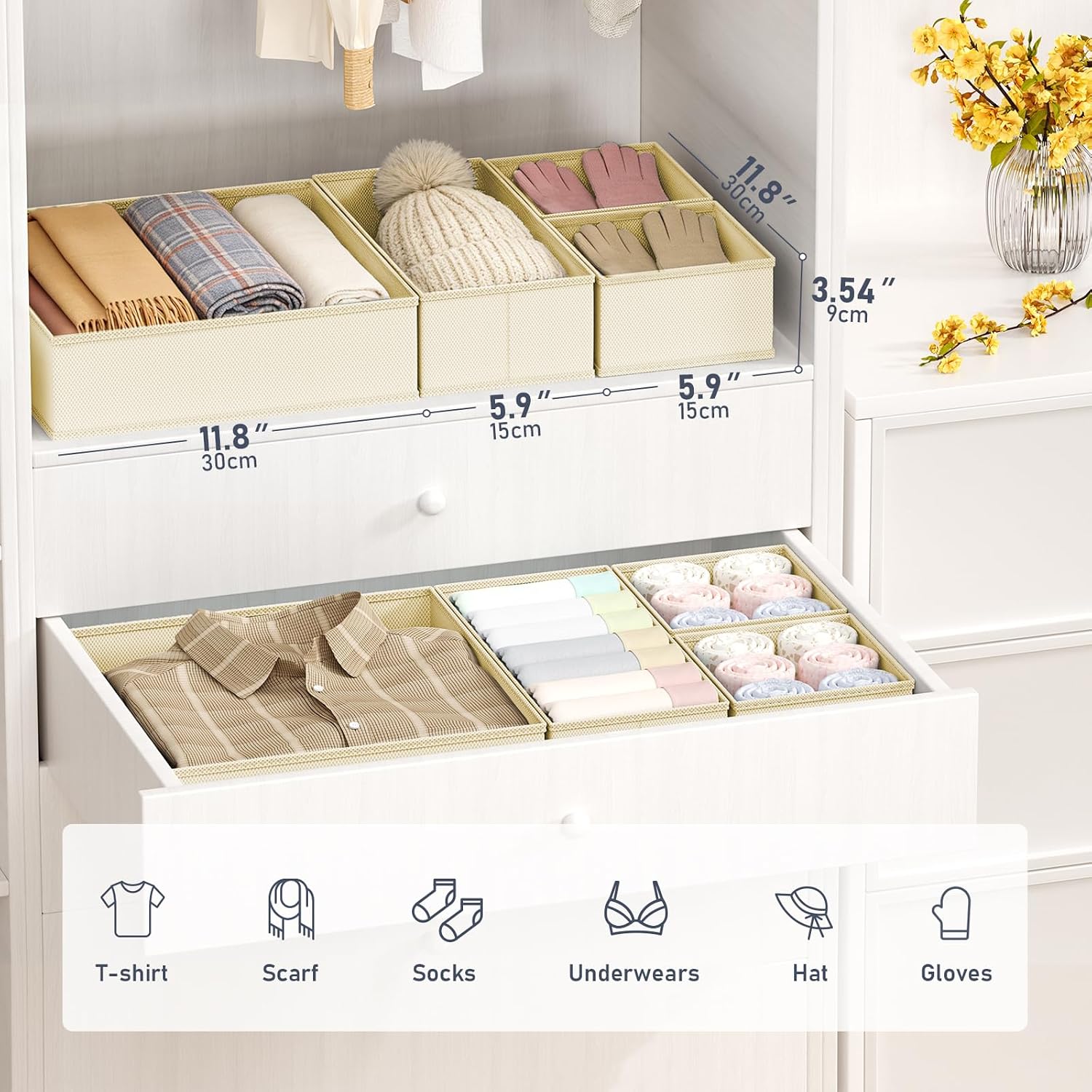 Foldable Drawer Organizer 24 P - Baby Nursery Images Free recension och pris