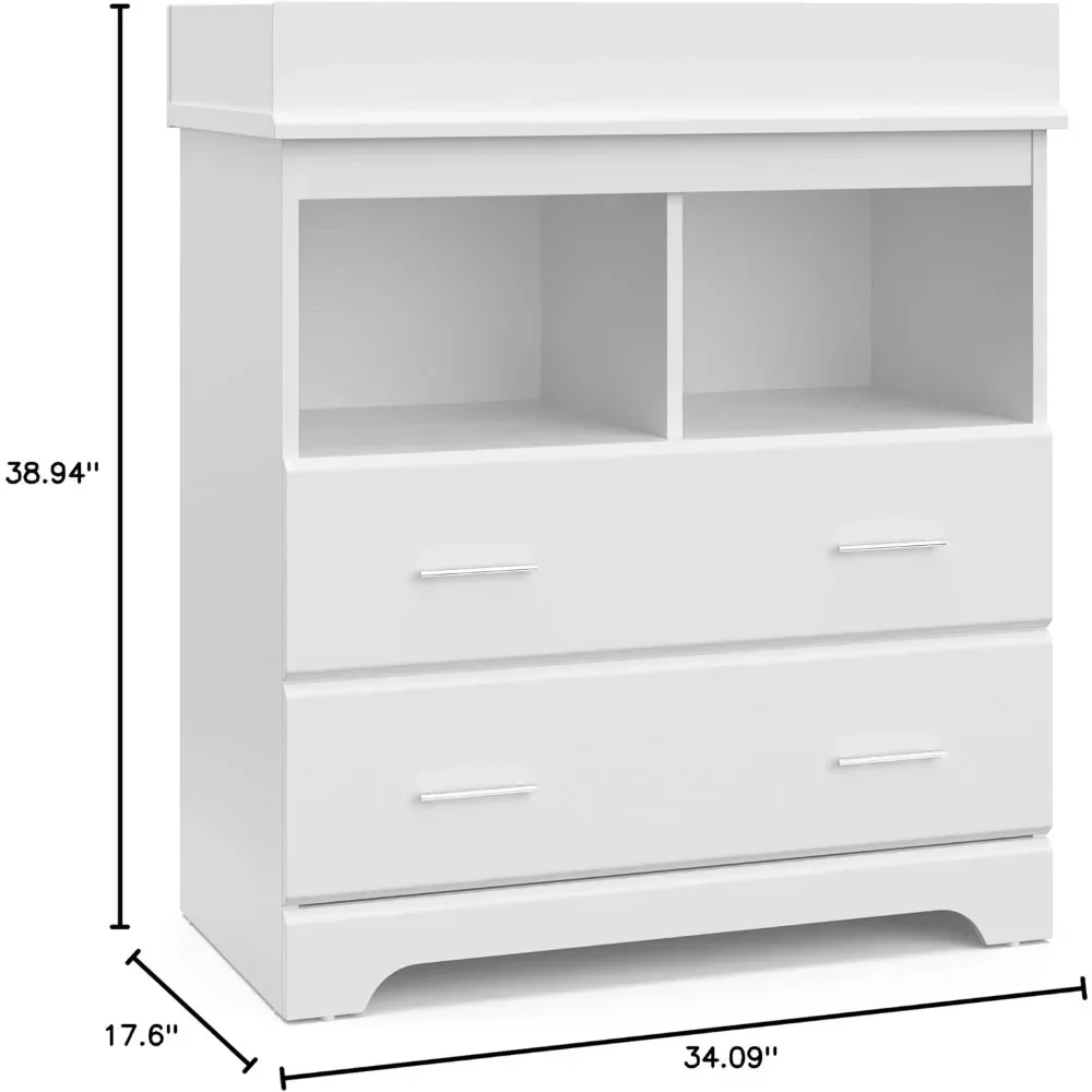 2 Drawer Changing Table Dresse - Changing Table Topper recension och pris