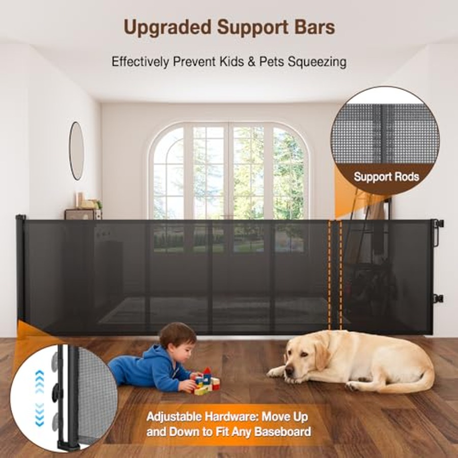 Retractable baby gate for indo - Baby Gate Extra Wide recension och pris