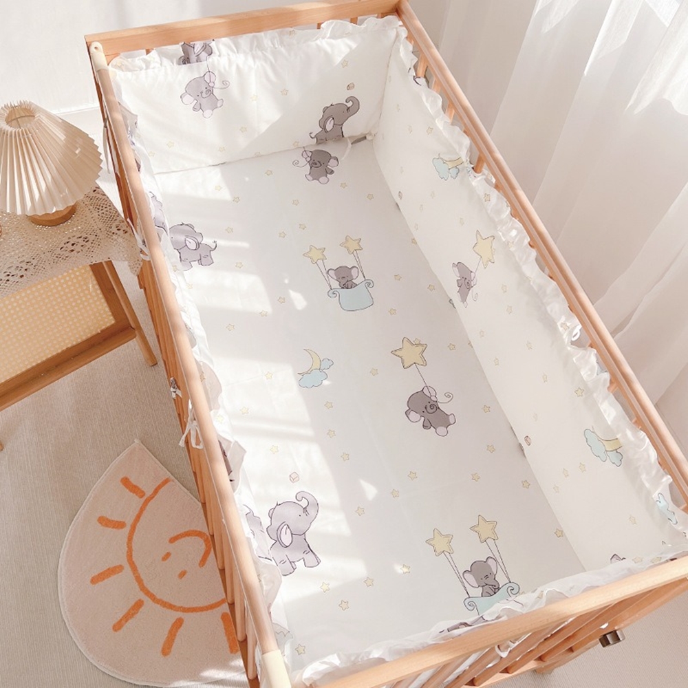 5Pcs Crib Bedding Set Girl Bab - Baby Nursery Bedding recension och pris