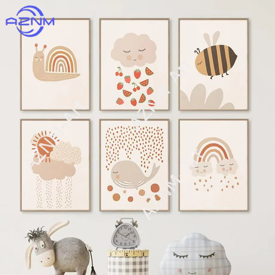 1pc Nursery Wall Art Canvas Ba - Baby Nursery Prints recension och pris
