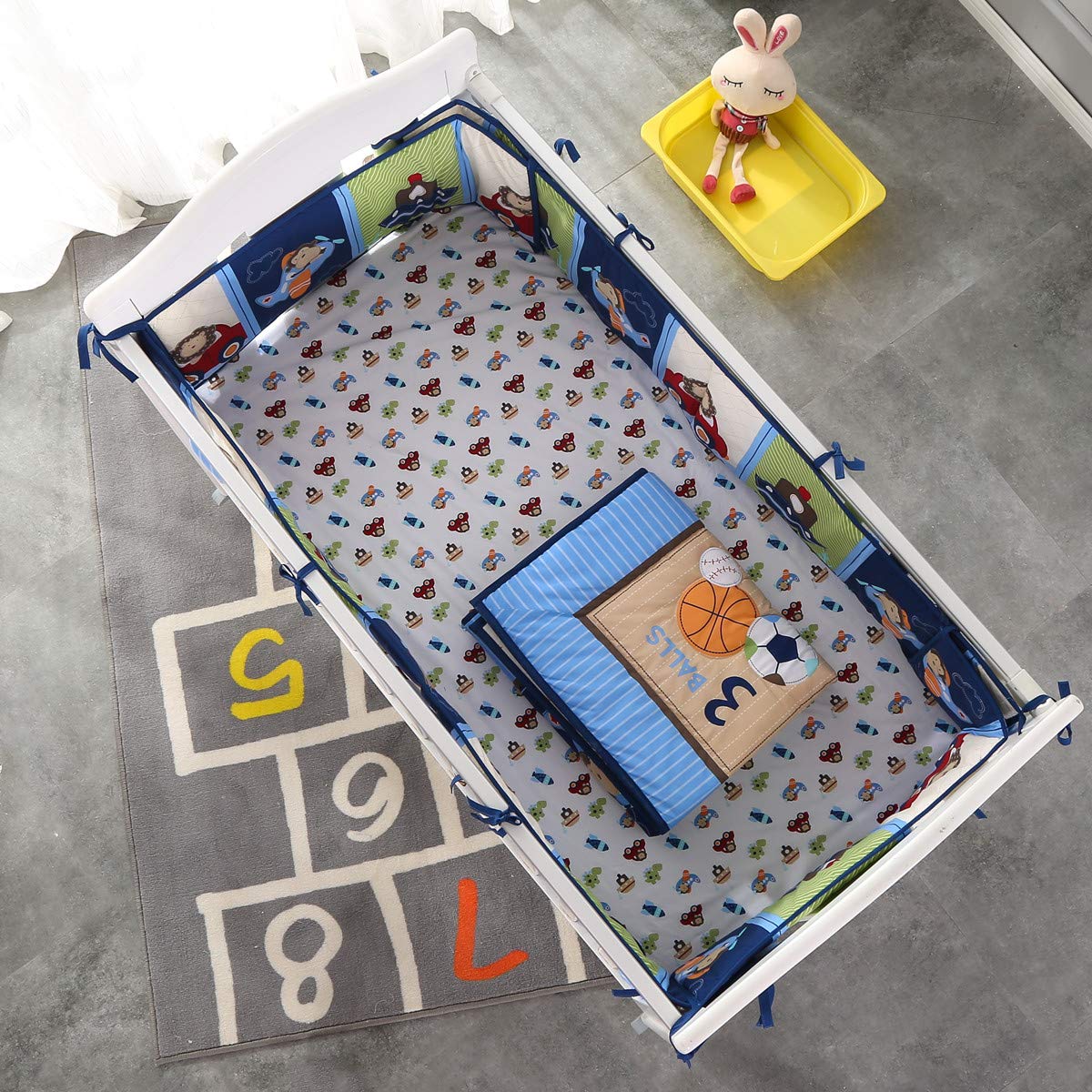 7Piece Crib Bedding Set Infant - Baby Nursery Bedding recension och pris