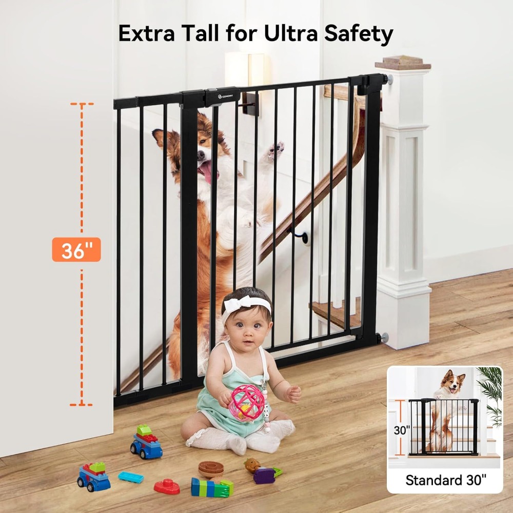 Extra Tall Baby Gate for Stair - Baby Gate Extra Wide recension och pris