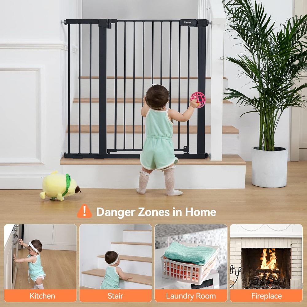 Extra Tall Baby Gate for Stair - Baby Gate Extra Wide recension och pris