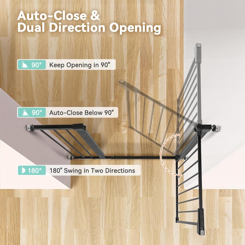 Extra Tall Baby Gate for Stair - Baby Gate Extra Wide recension och pris