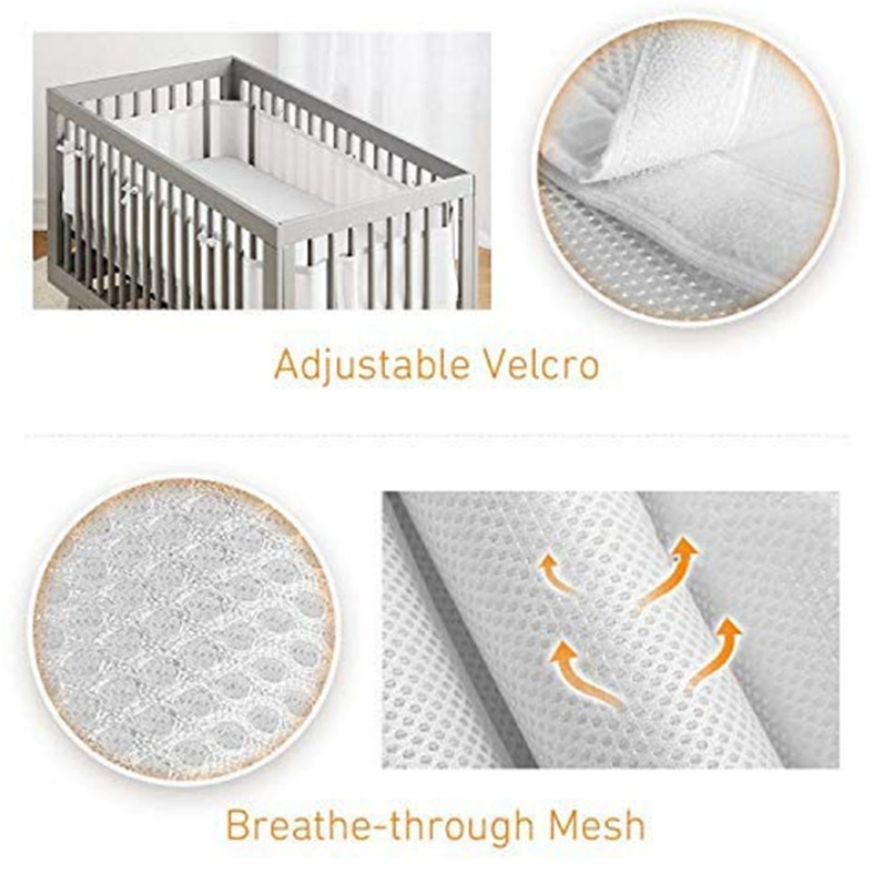 Bumper for Baby Bed Fence Cot  - Baby Nursery Girl Room recension och pris